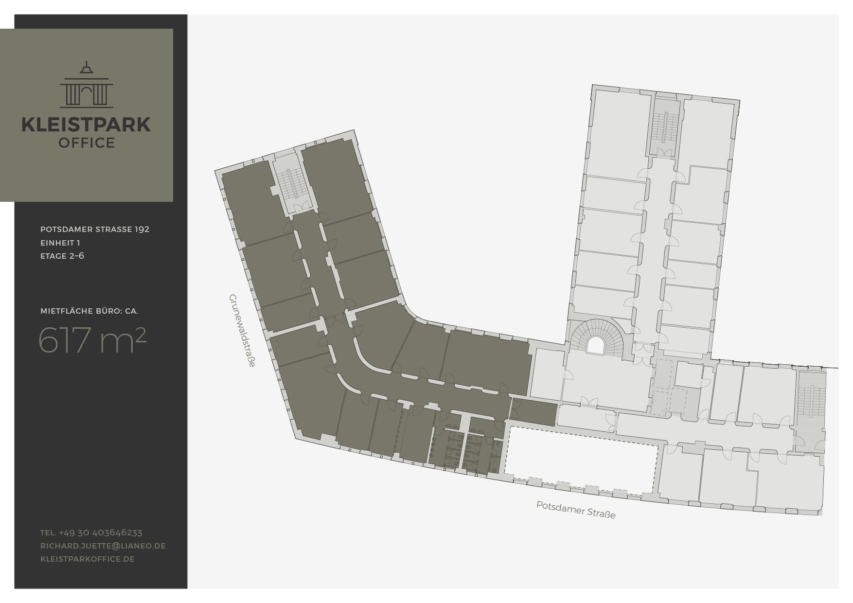 Grundriss Kleistparkoffice