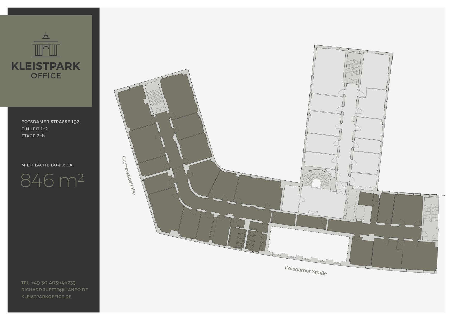 Grundriss Kleistparkoffice