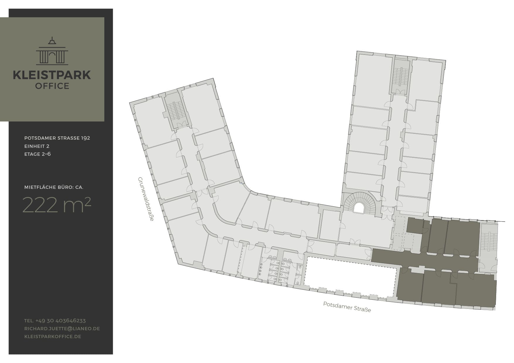 Grundriss Kleistparkoffice